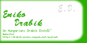 eniko drabik business card